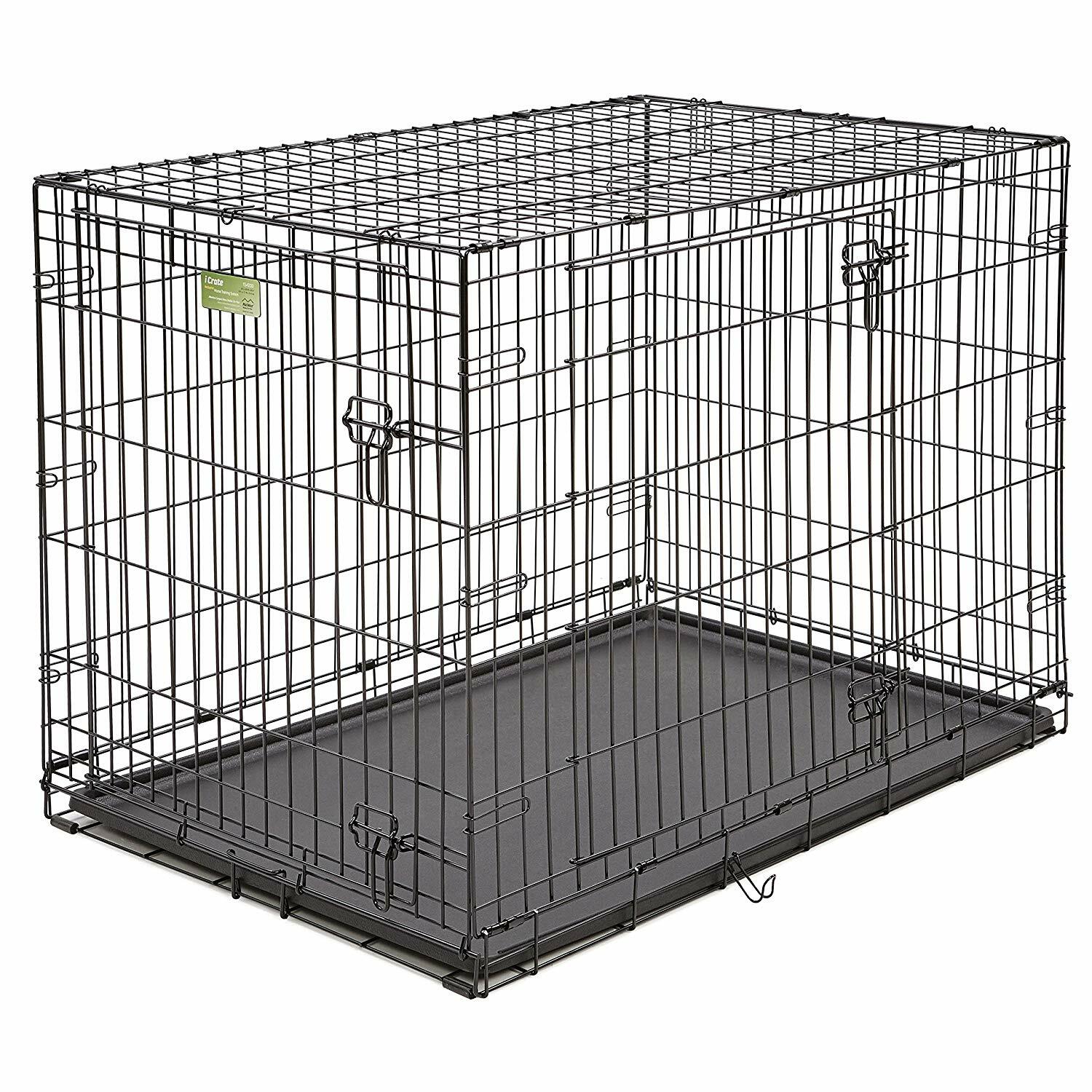 MidWest Homes for Pets Dog Crate | iCrate Single Door & Double Door Folding