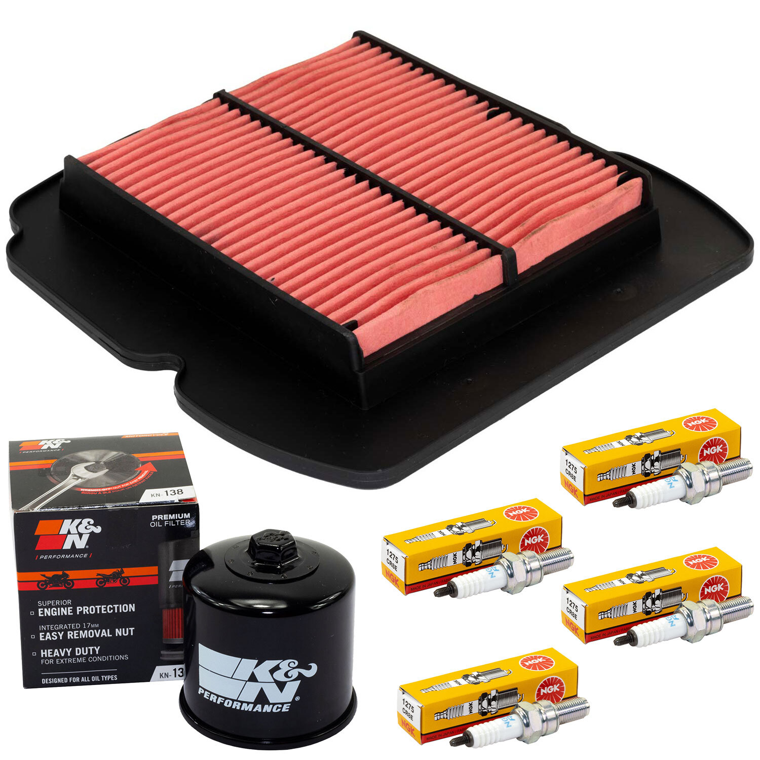 Set Zündkerzen Ölfilter Luftfilter Wartung für Suzuki SV 650 BY WVBY SV 2007-16