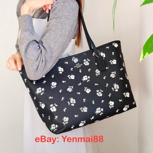 NWT - COACH City Tote With Floral Print - CP073 | eBay