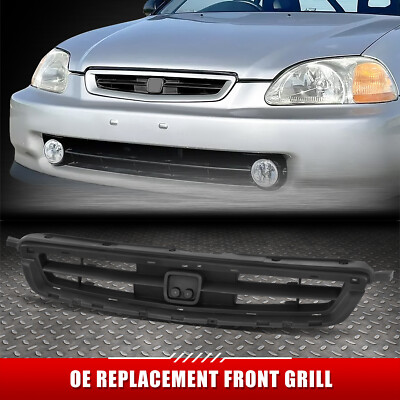 Для 96-98 Honda Civic CX DX EX HX 2/3-дверная передняя решетка в стиле OE без молдинга