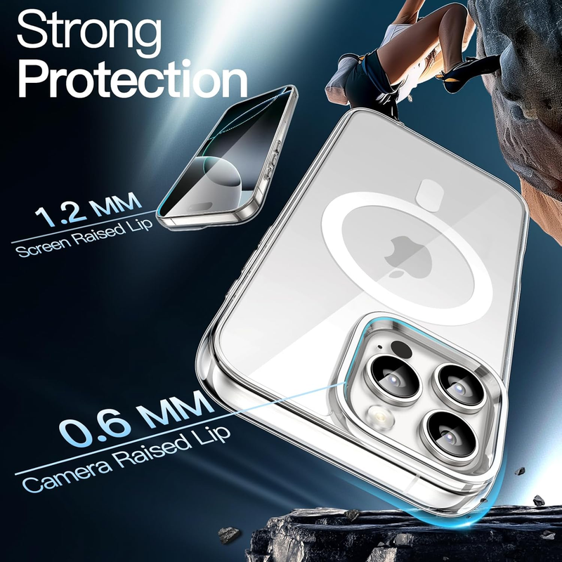 Magnetic Case for iPhone 16 Pro Max 6.9-Inch Compatible with MagSafe, Shockproof