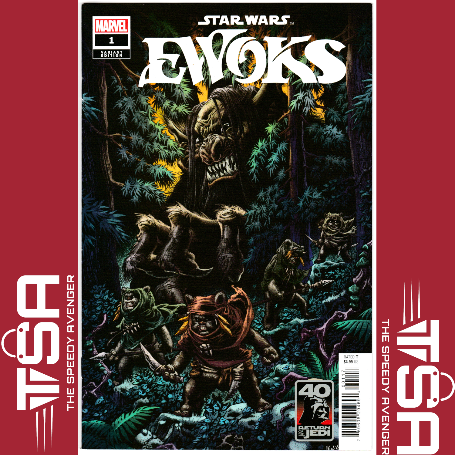 STAR WARS RETURN OF THE JEDI EWOKS #1 Kyle Hotz Incentive Ratio Variant 1:25