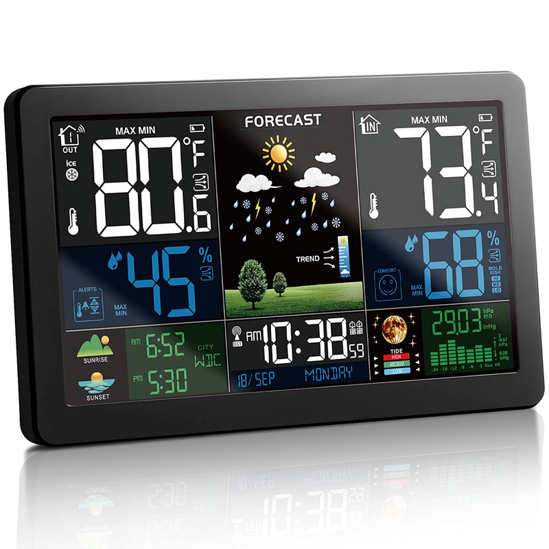 Wireless Indoor Outdoor Weather Station Pro With One Sensor