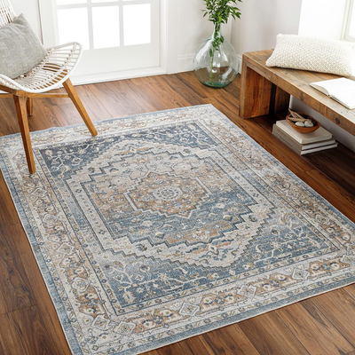 Surya Sitra Machine Washable Rug - Vintage Area Rugs Living Room,  Kitchen,... | eBay