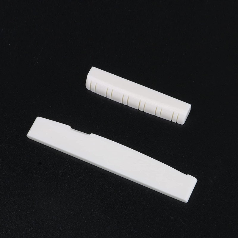 BQLZR Bass Bone Bridge Saddle And Nut Set - 4 String Bass Guitar (Pack Of 3