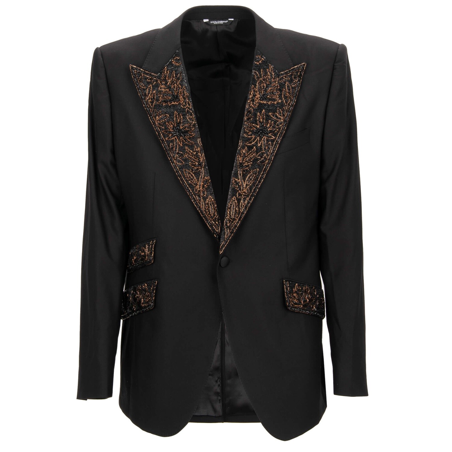 ジャケット Dolce & Gabbana 'Dolce' tuxedo blazer Dolce & Gabbana Tuxedo Jacket Sequins Beads Embroidery Black