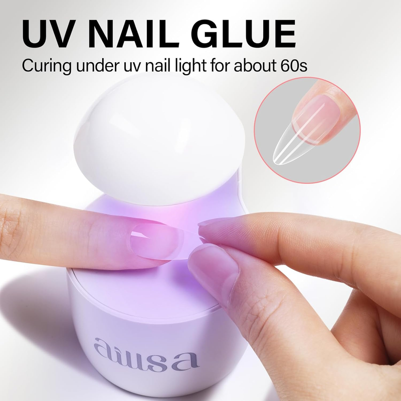 Solid Nail Glue Gel For Nail Tips 15ml Super Strong Gel Nails Glue, Long Lasting
