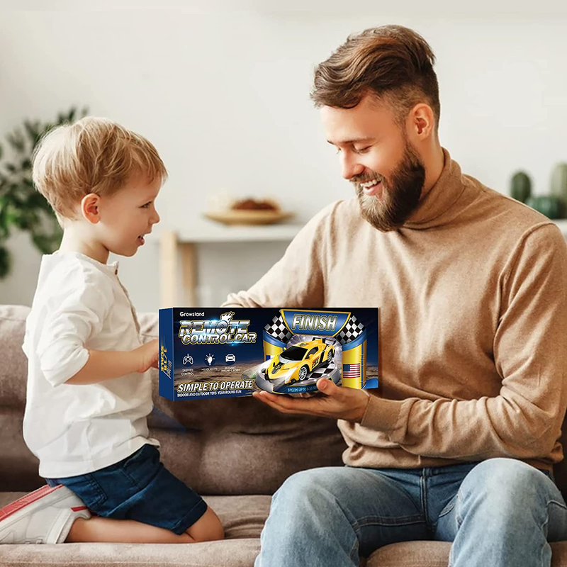 Remote Control Car RC Cars 1/18 Electric Sport Racing Hobby Yellow Toy Gifts