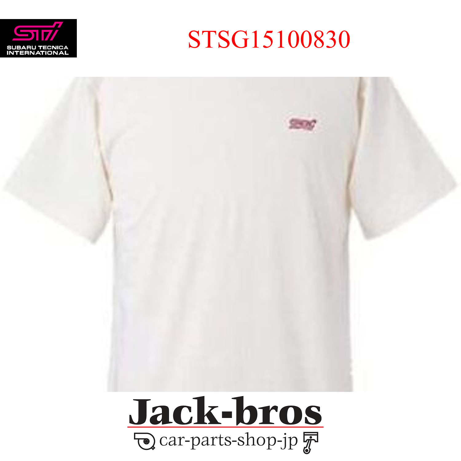 STI Genuine OEM COTTON T-SHIRT TITANIUM WHITE L SHIRT GOODS STI Genuine OEM COTTON T-SHIRT TITANIUM WHITE L SHIRT GOODS