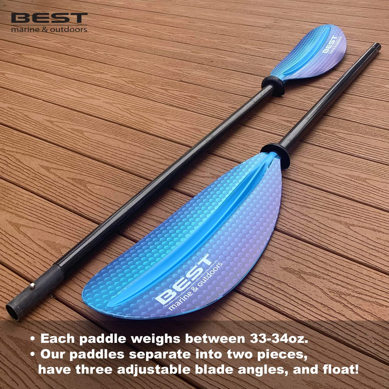 Best Marine Kayak Paddle, Carbon Fiber Shaft & Fiberglass Reinforced Polypropyle