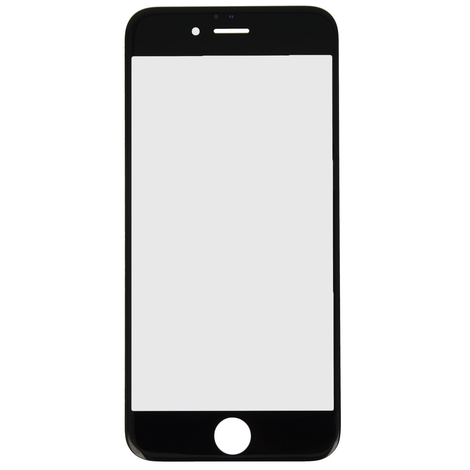 VETRINO VETRO GLASS COMPATIBILE per TOUCH SCREEN APPLE IPHONE 6 4,7" NERO