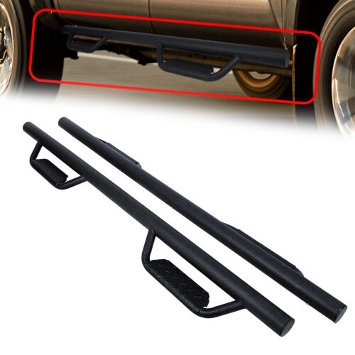 ::Pair For Toyota Tacoma 05-23 Black Double Cab Side Steps Nerf Bar Running Boards