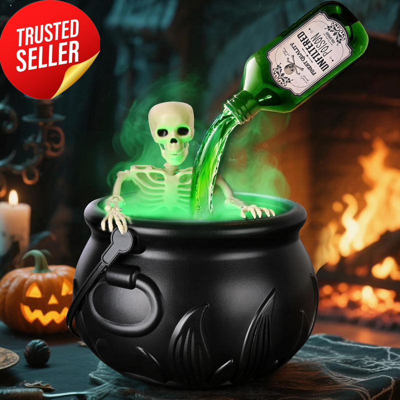 Halloween Floating Potion Cauldron Decoration Hovering Bottle Diffuser Tabletop