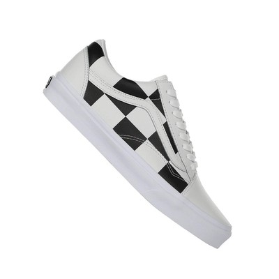 Кроссовки унисекс и спортивная обувь Vans Old Skool Leather в клетку