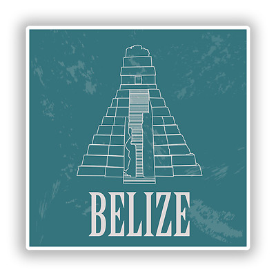 2 x Belize Vinyl Stickers Travel Luggage #10598Â 