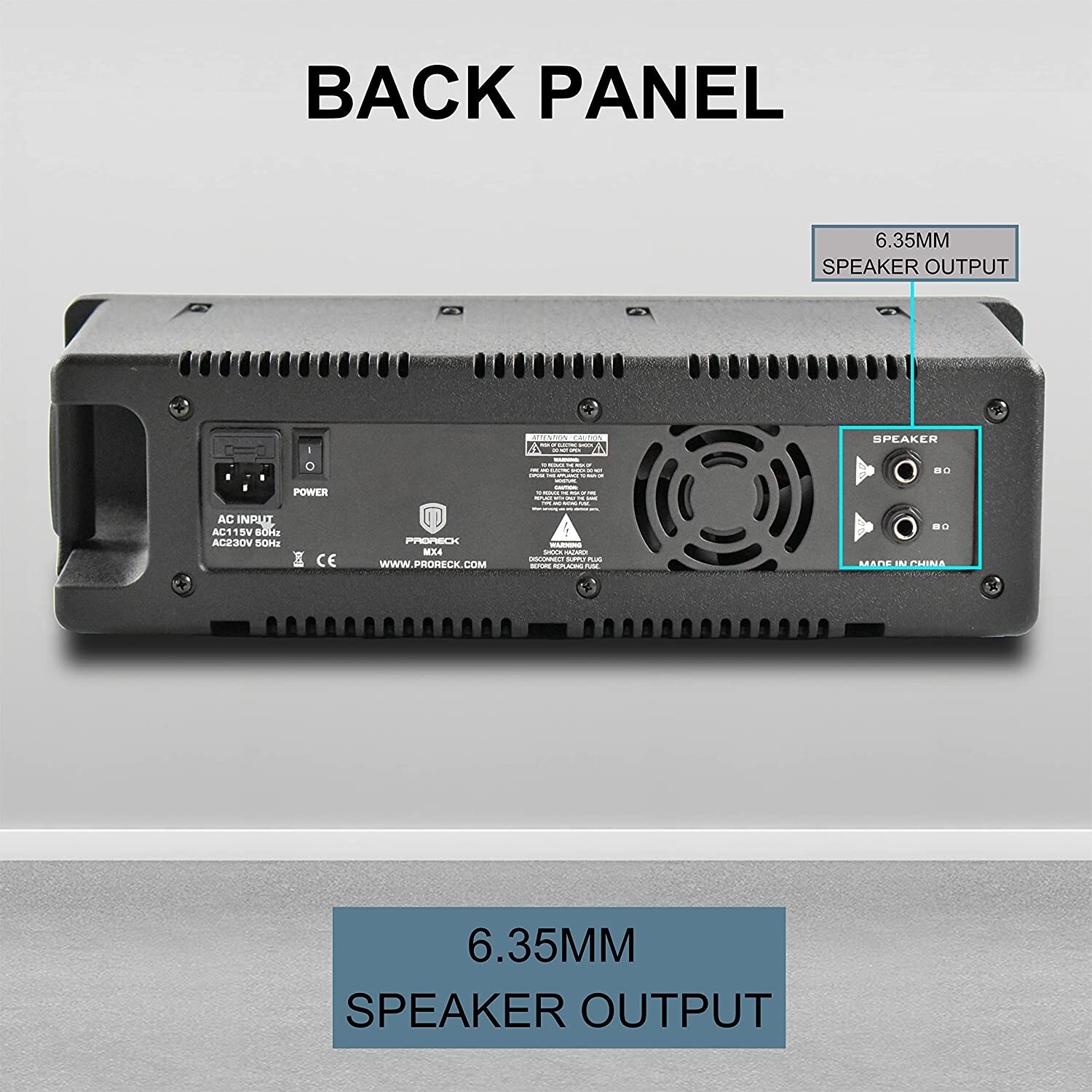 PRORECK MX10 Powered Bluetooth PA Speaker System Mixer/Passive Speakers 1600W