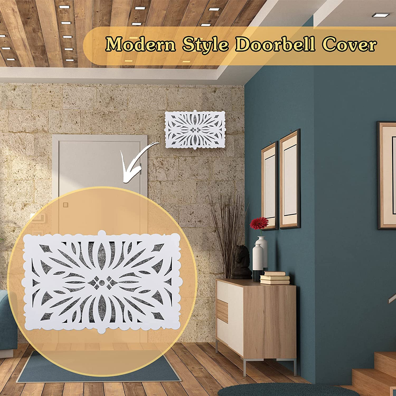 Saillong Doorbell Chime Cover Box Only, Wooden Doorbell Cover Plate inside House