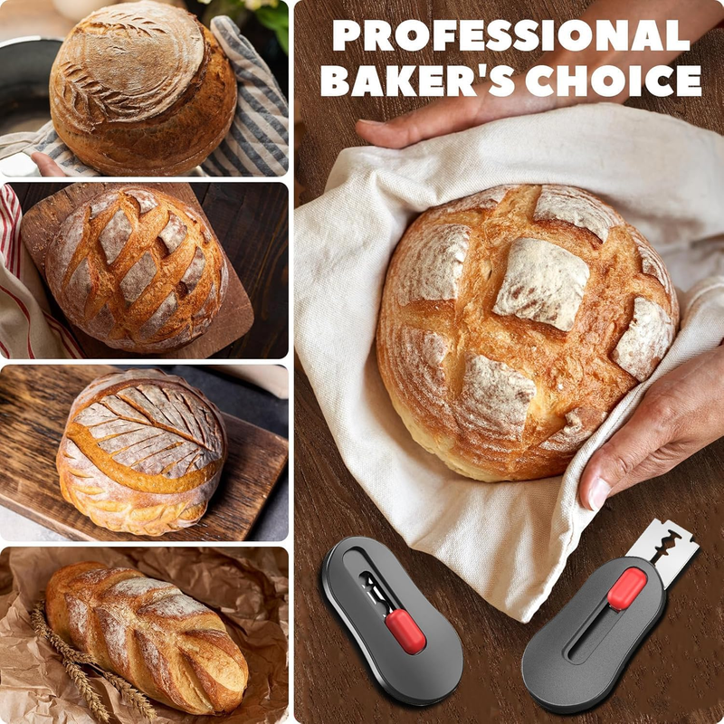 Bread Lame Dough Scoring Tool with Telescoping Feature, Professional Bread Lame