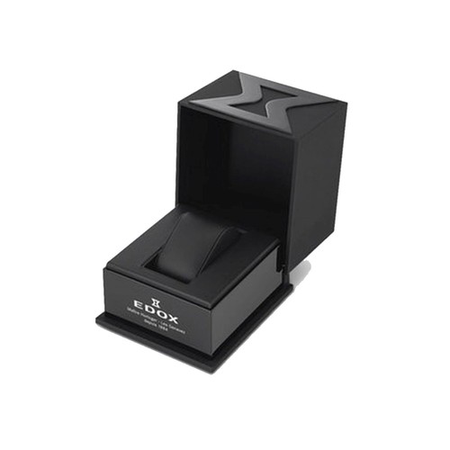 Pre-owned Edox 10114 3nmo No Men's Chronorally 1 Grey Dial Quartz Watch