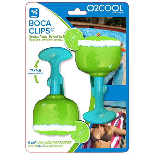 Margarita BocaClips by O2COOL, Beach Towel Holders, Clips, Set of two, Beach, or
