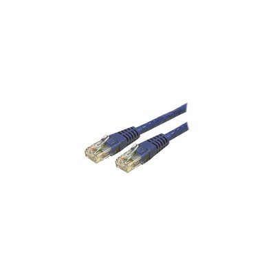 StarTech 15' Cat 6 Molded RJ-45 Male/Male Patch Cables Blue C6PATCH15BL