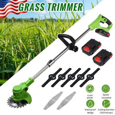 Cordless Grass String Trimmer Cutter Electric Weed Eater Law
