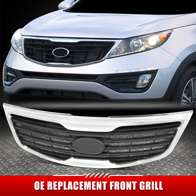 Для 13 Sportage объемом 2,4 Л Заводская хромированная передняя решетка Mldg с эмблемой