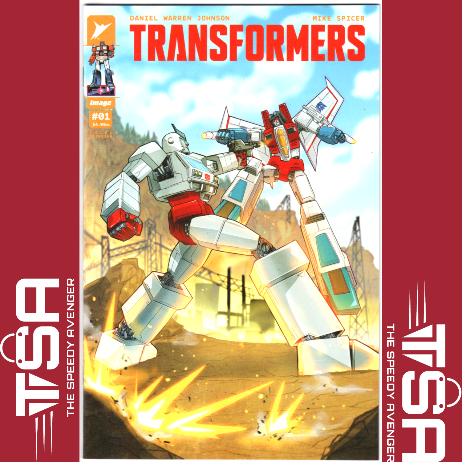 TRANSFORMERS #1 3rd Printing Gerard Parel Variant 2023 Image Comics Energon
