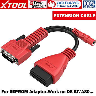 XTOOL 16 PIN OBD2 Extension Cable for EEPROM Adapter D9/D9PRO/D8 BT/IP819TP/A80