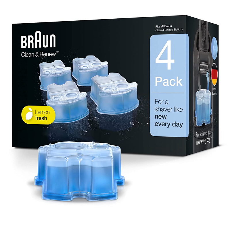 Braun Clean & Renew Refill Cartridges - 4 Pack, 22.8 Fl Oz