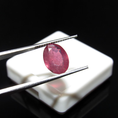 3.40Ct Certified 100% Natural Oval Cut Pink Madagascar Ruby Loose Gemstone As530