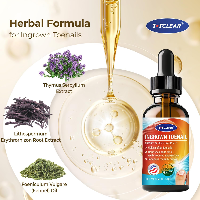 Ingrown Toenail Drops: Ingrown Toenail Tool for Men Women - Big Toe Ingrown Nail