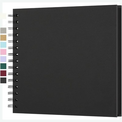 Fotobuch Scrapbook DIY Album 21x21cm Schwarz 40 Seiten Archivqualität