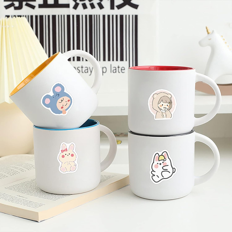 100Pcs Cute Cartoon Korean Bear Stickers for Kids Scrapbooking,Lovely Aesthet...
