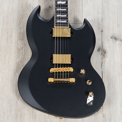 ESP LTD Viper-1000 Guitar, Fishman Fluence Pickups, Gold Hardware, Vintage Black