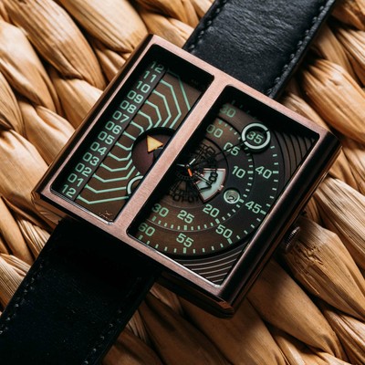 Pre-owned Xeric Soloscope Ii Automatic Dark Copper Black Limited Edition