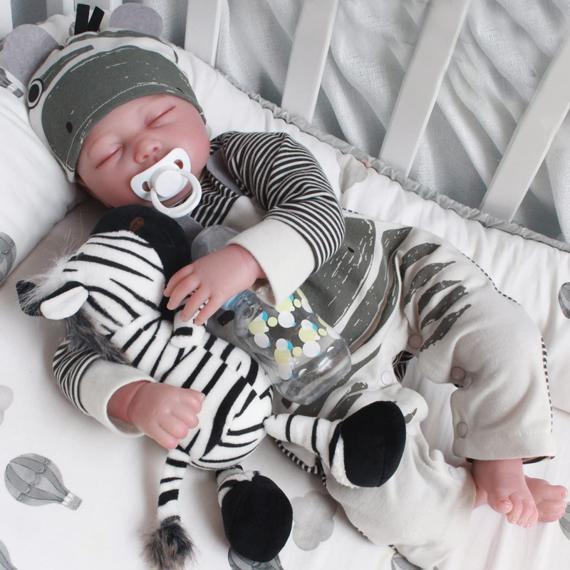CHAREX Sleeping Reborn Baby Dolls, 22 Inch Lifelike Newborn Baby Boy Doll, Reali