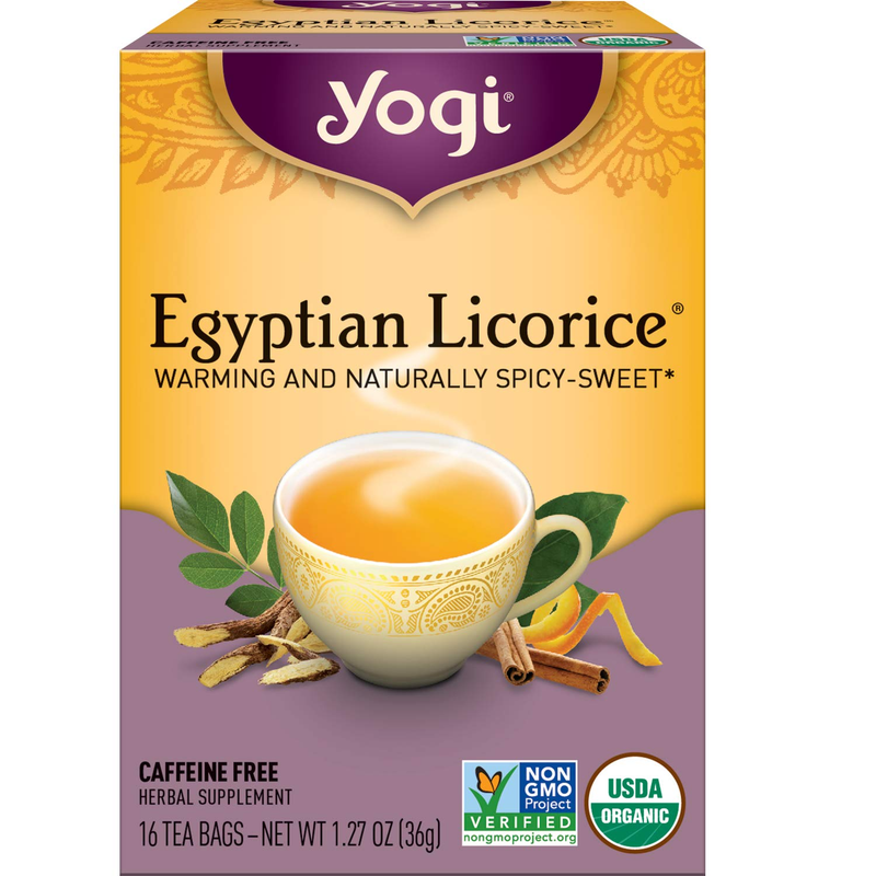 Egyptian Licorice Tea - 16 Tea Bags Per Pack (4 Packs) - Org