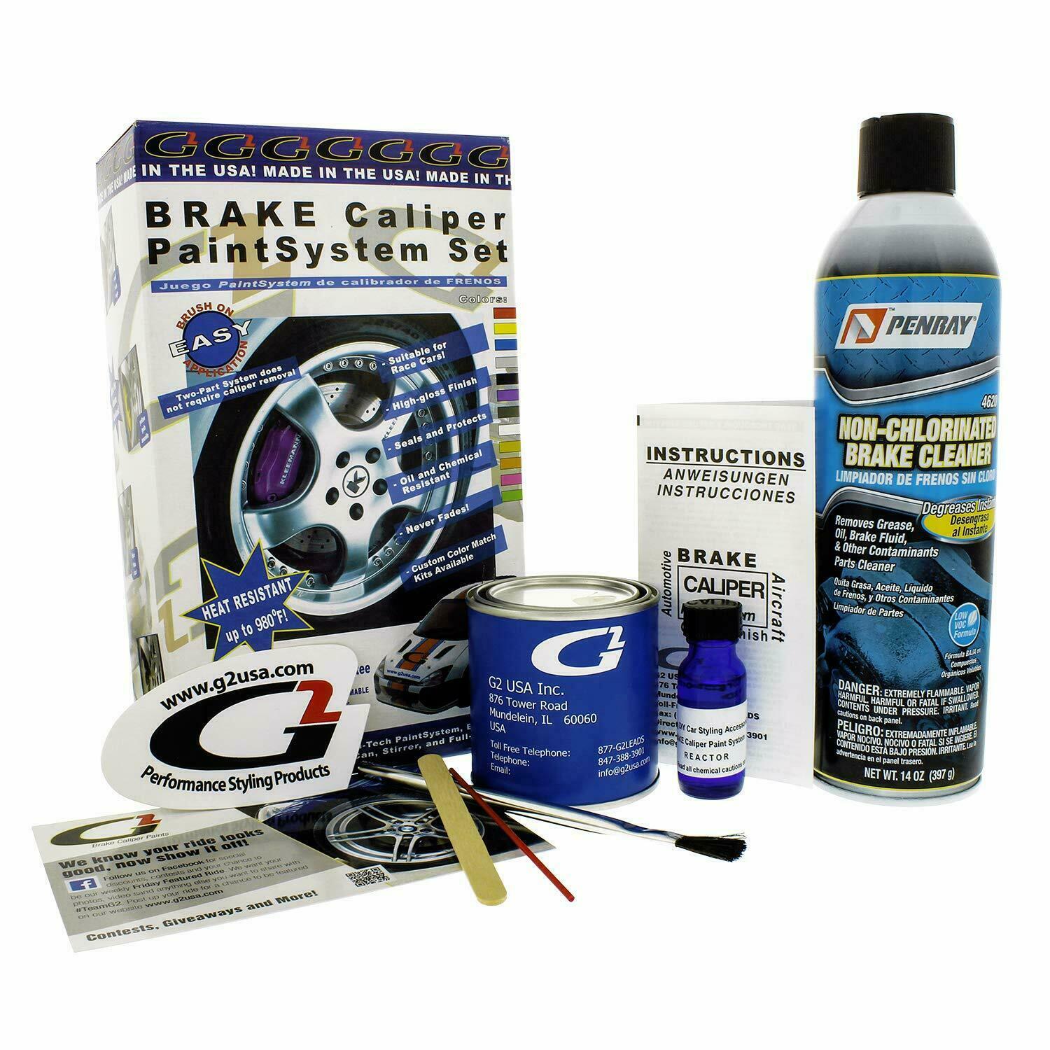 G2 Brake Caliper Paint Epoxy Style Kit High Heat Made In Usa New Free