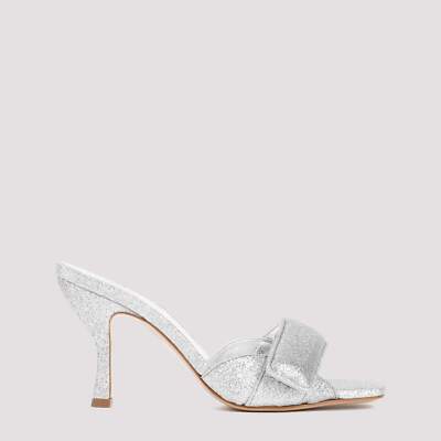 Pre-owned Gia Borghini Gia Bordini Alodie Sandals In Silver Glitter