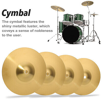 8/10/12/14 inch Brass Crash Cymbal Hi Hat Splash Cymbals for Jazz Drum Set F7E9