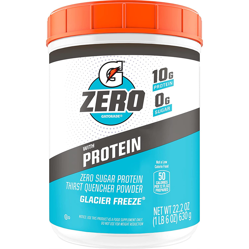 Gatorade Zero with Protein Powder, 10g Whey Protein Isolate, 1.5lb Canister✔✅