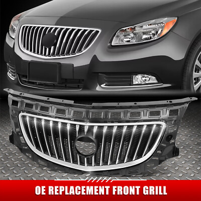 Для 11-13 моделей Buick Regal Base CXL Премиум-класса Хромированная передняя решетка радиатора с эмблемой