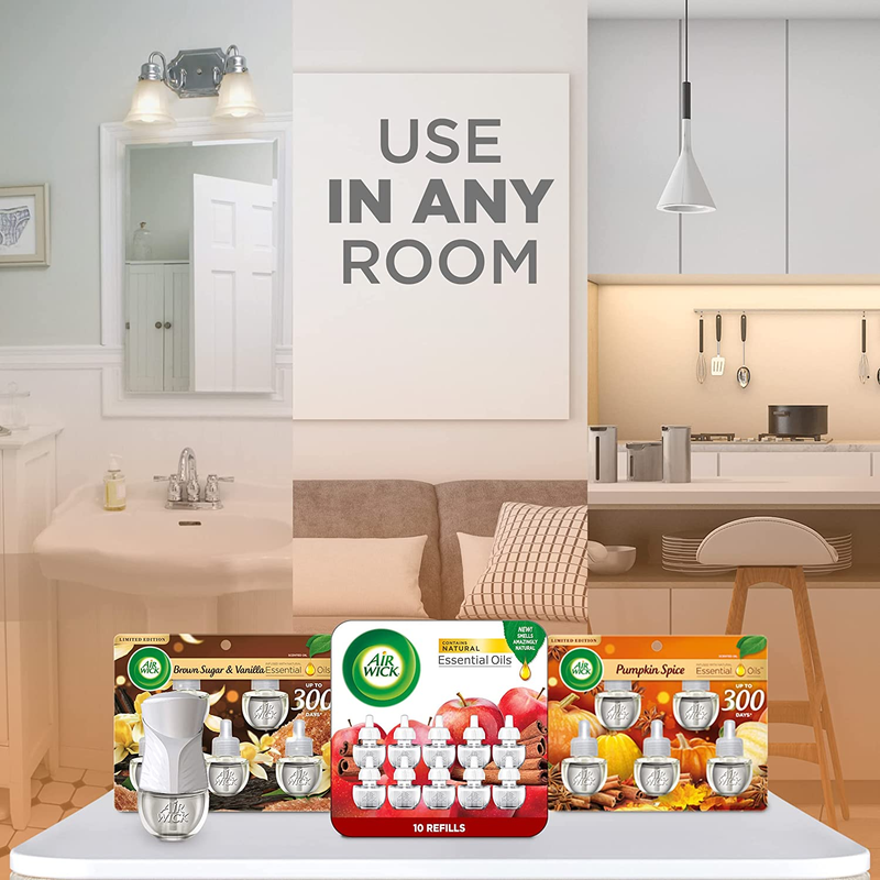 Air Wick Plug in Scented Oil Refill 5 ct Sandalwood  Air Freshener Essential