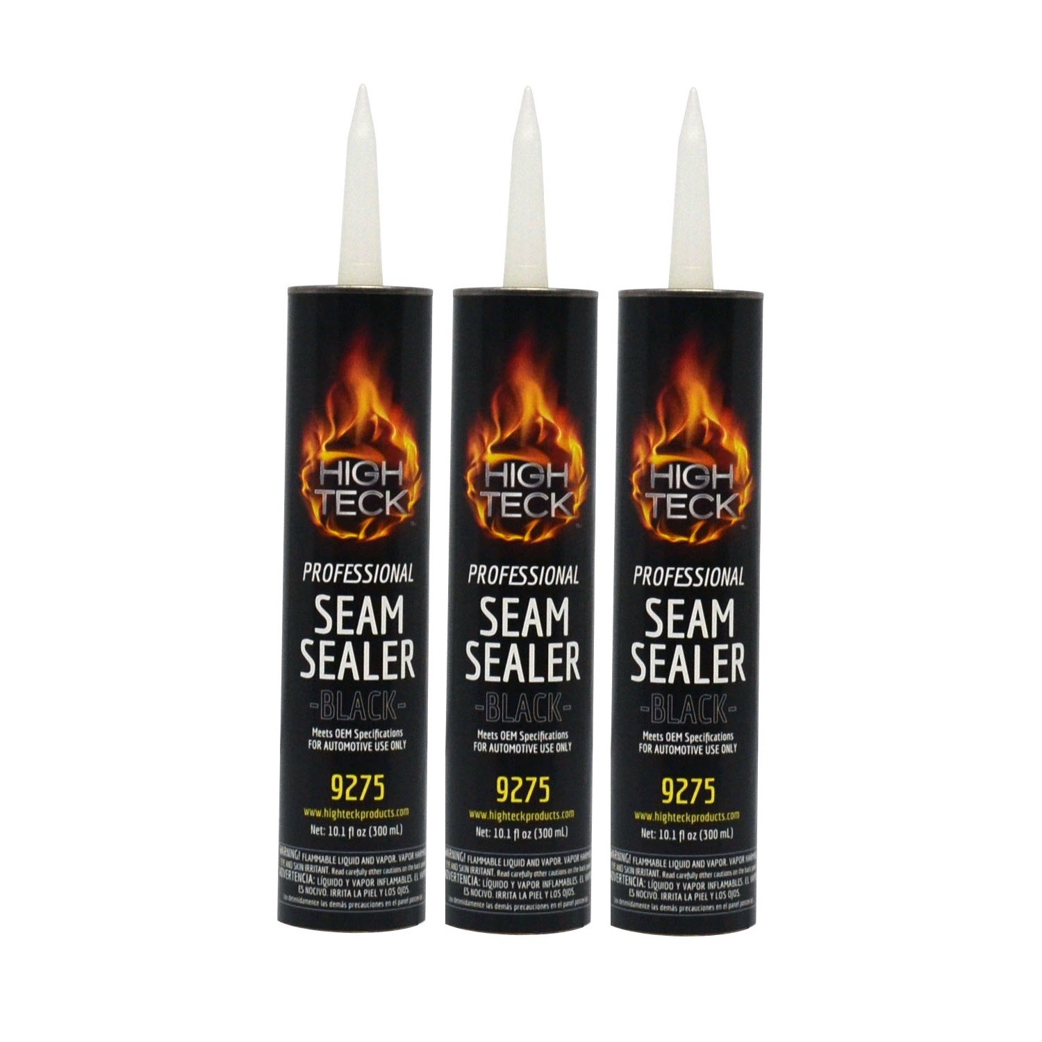 (3) Tubes Professional Auto Body Seam Sealer (black) (300