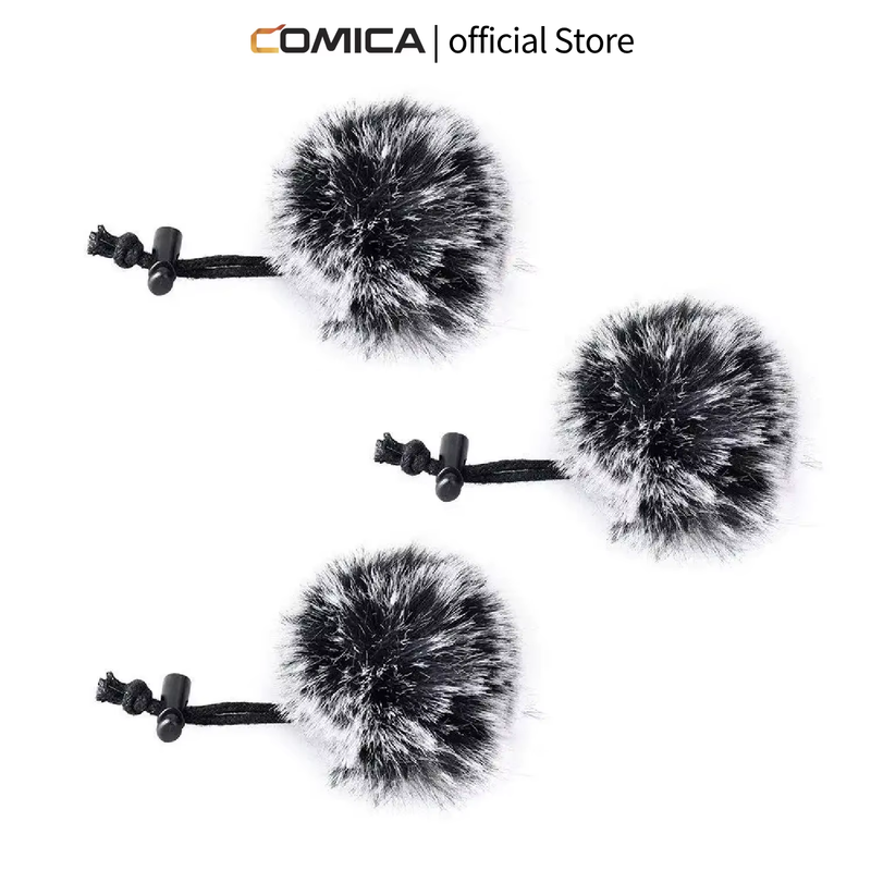 CVM-MF1 3pcs Mini Deadcat Lavalier Microphone Cover High-quality Wind muff For A