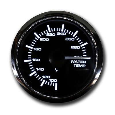 MOTOR METER RACING MGS Series 52mm 2-1/16'' Electrical Water Temperature Gauge