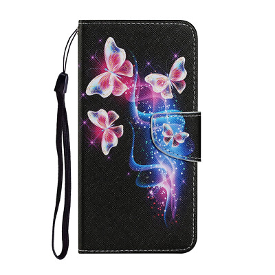 Butterfly Flip Phone Case For iPhone Huawei Honor Xiaomi Redmi OPPO Vivo Samsung