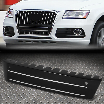 Для 13-17 Audi Q5 Черный кронштейн номерного знака с отверстием для датчика парковки + Хромированные молдинги