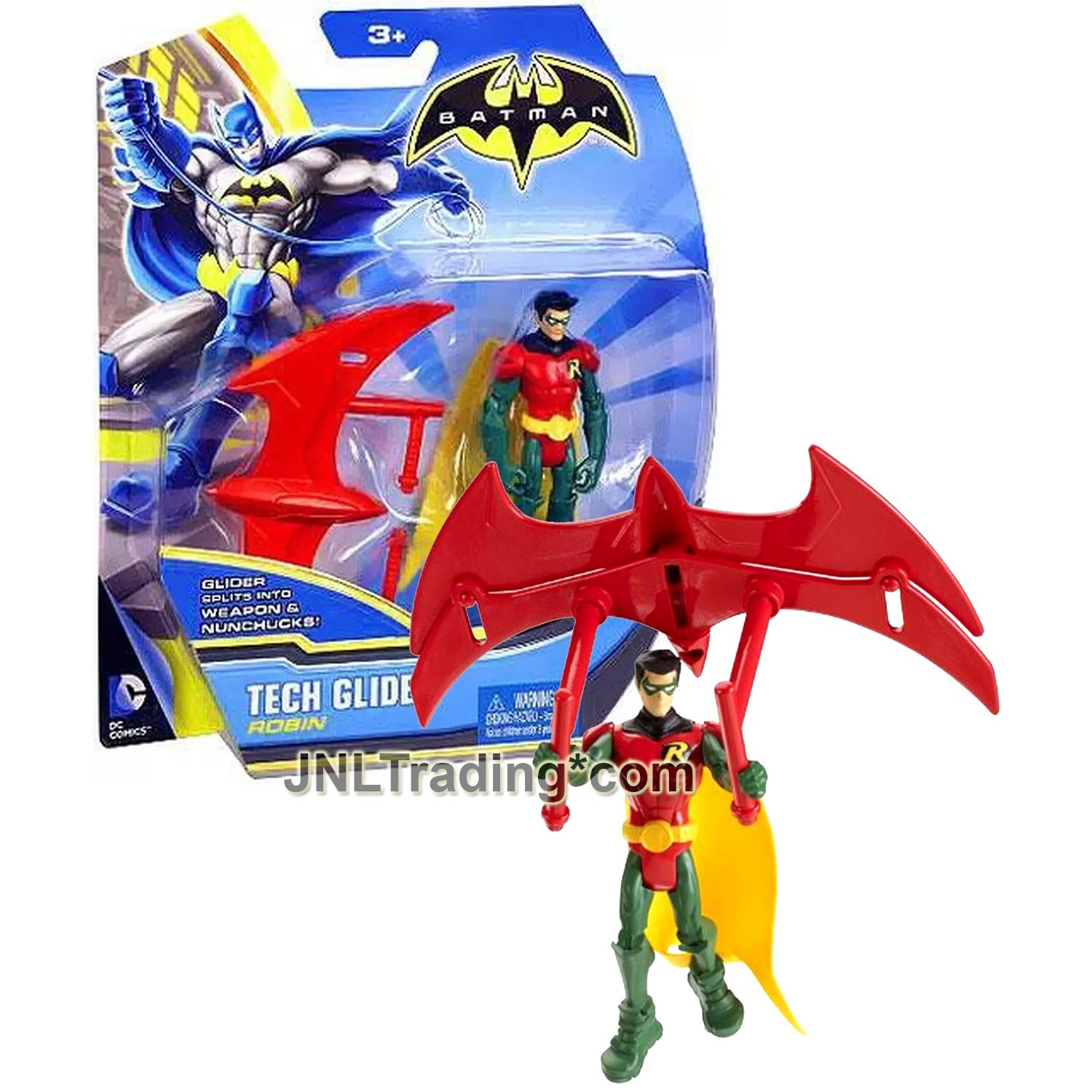 Batman Robin Actionfigur, 30 Cm, Mit 11 Gelenken & Stoffumhang – Bat-Tech Design, Für Kinder Ab 3 Jahren